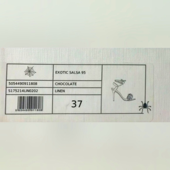 CHARLOTTE OLYMPIA Exotic Salsa Linen Sandals NEW - Picture 5 of 7